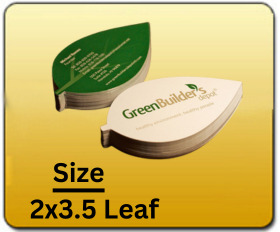 2x3.5 Leaf Business Cards Mini